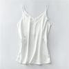 Summer Temperament Suspenders Camisole Women's Classic Tank Top Stylish V-neck Silky Satin Sleeveless Top