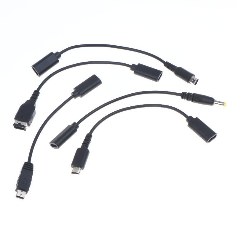 1Pcs Power Line Conversion Cord Usb C Charging Cable Cord Wire Type-C For Nds Ndsi Gba Sp 2Ds New 3Ds Ll Xl Psp1000 2000 3000