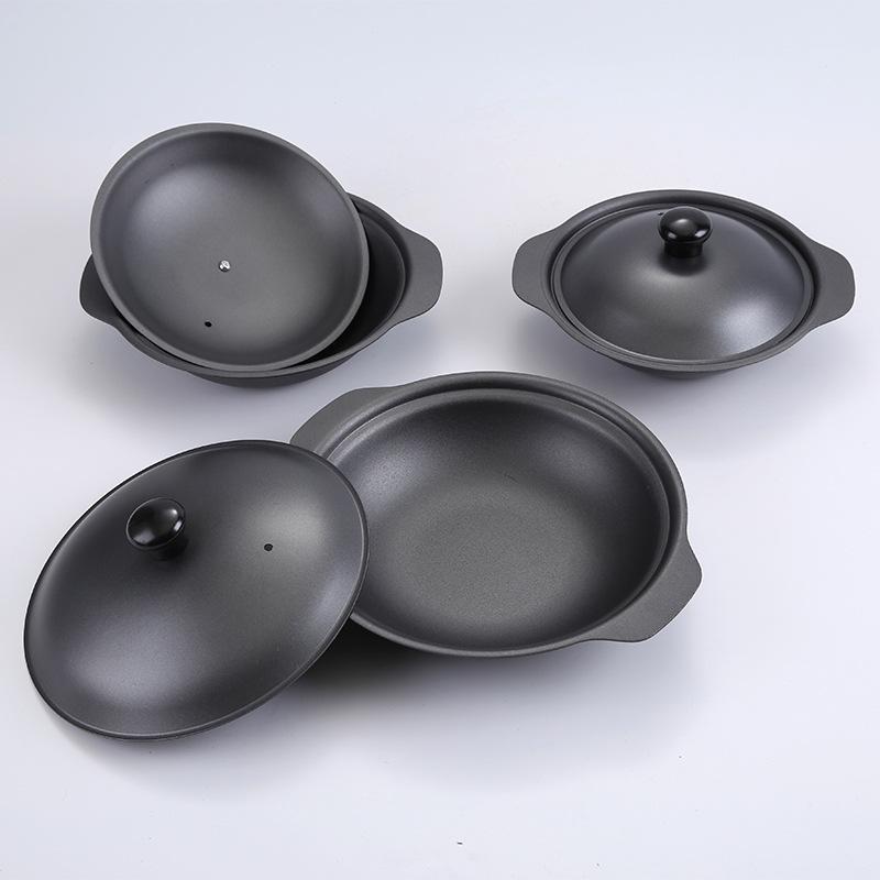 Commercial Cast Iron Pot for Crispy Rice and Clay Pot Dishes, Compatible with Induction Cookers