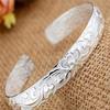 Female Jewelry Silver Plated Bangles Cuff Bracelets High Quality