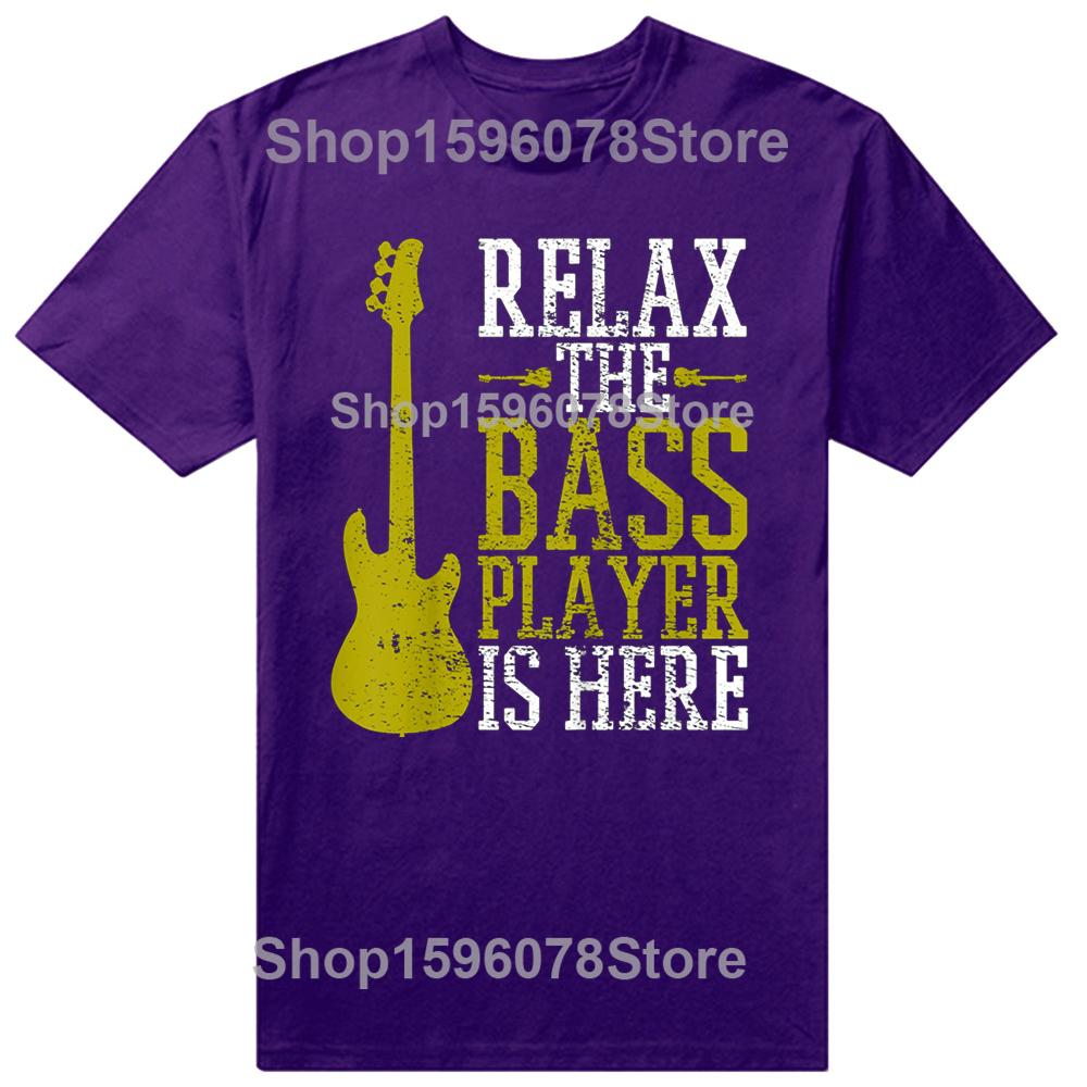 Смешной Бас-гитарист Гитара Гитарист Музыкальная школа Винтажные футболки Мужская Мода Повседневная Футболка 100% Хлопок Свободная Оверсайз Футболка XL