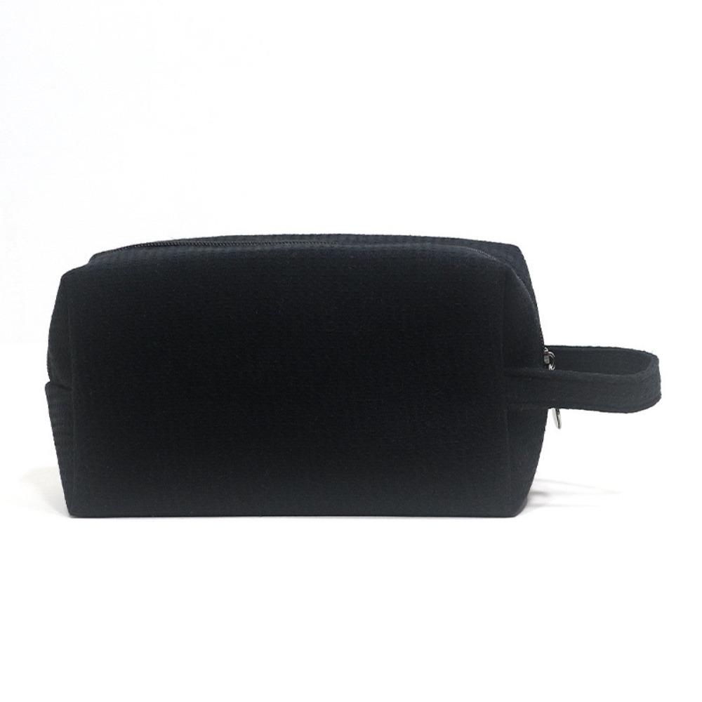 Portable Large Capacity Cosmetic Bag Simple Lightweight Makeup Bag Zipper Closure Storage Pouch Travel