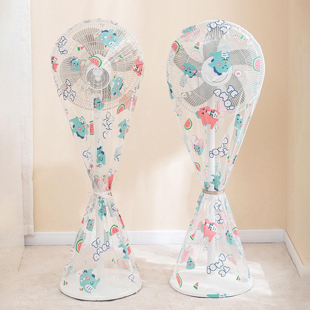 Floor Fan Cover Washable Waterproof Dustproof Standing Round Electric Fan Protective Cover Household Universal Storage Cover