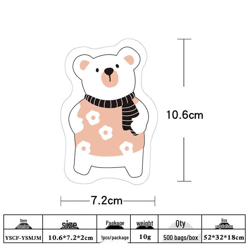

Alliager Baby Cartoon Bear Bath Sponge (5-Pack)