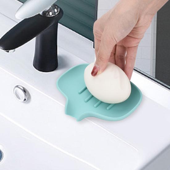 Portasapone Fondo Antiscivolo Drenaggio Porta di Deviazione Superficie Inclinata Senza Chiodi Antideformabile Facile Accesso Dispenser di Sapone Articolo per il Bagno