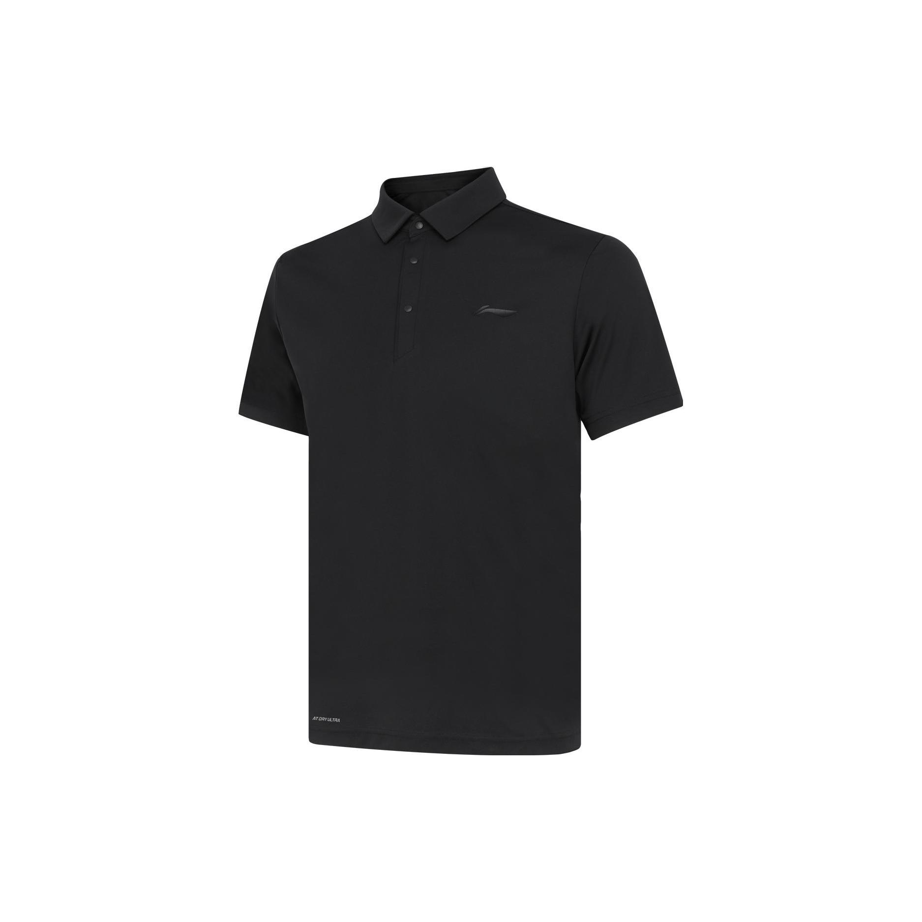 Li-Ning Logo Training Polo Shirt Black Men s APLT031-1 M