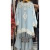 Pakistani Georgette Top Palazzo Suit Indian Designer Ethnic Salwar Kameez Dress
