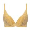 AMOSTYLE Natural Slim Quiet M012 B75 Size Bra, Garden, (Yellow),