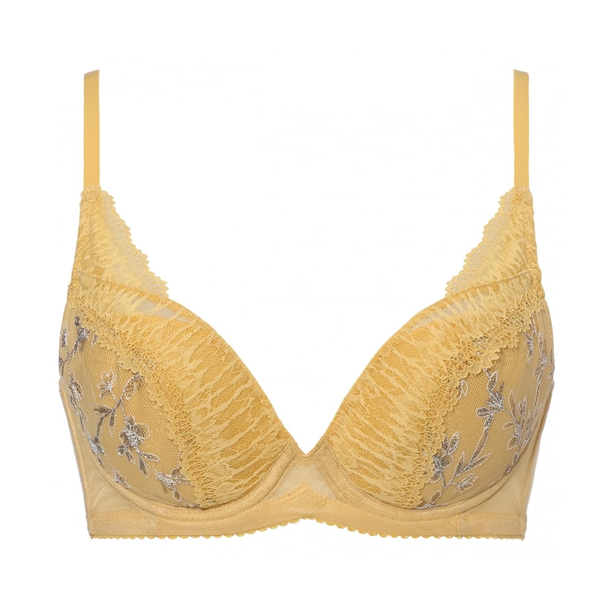 

Бюстгальтер AMOSTYLE Natural Slim Quiet M012 размера B75, Сад, (желтый),