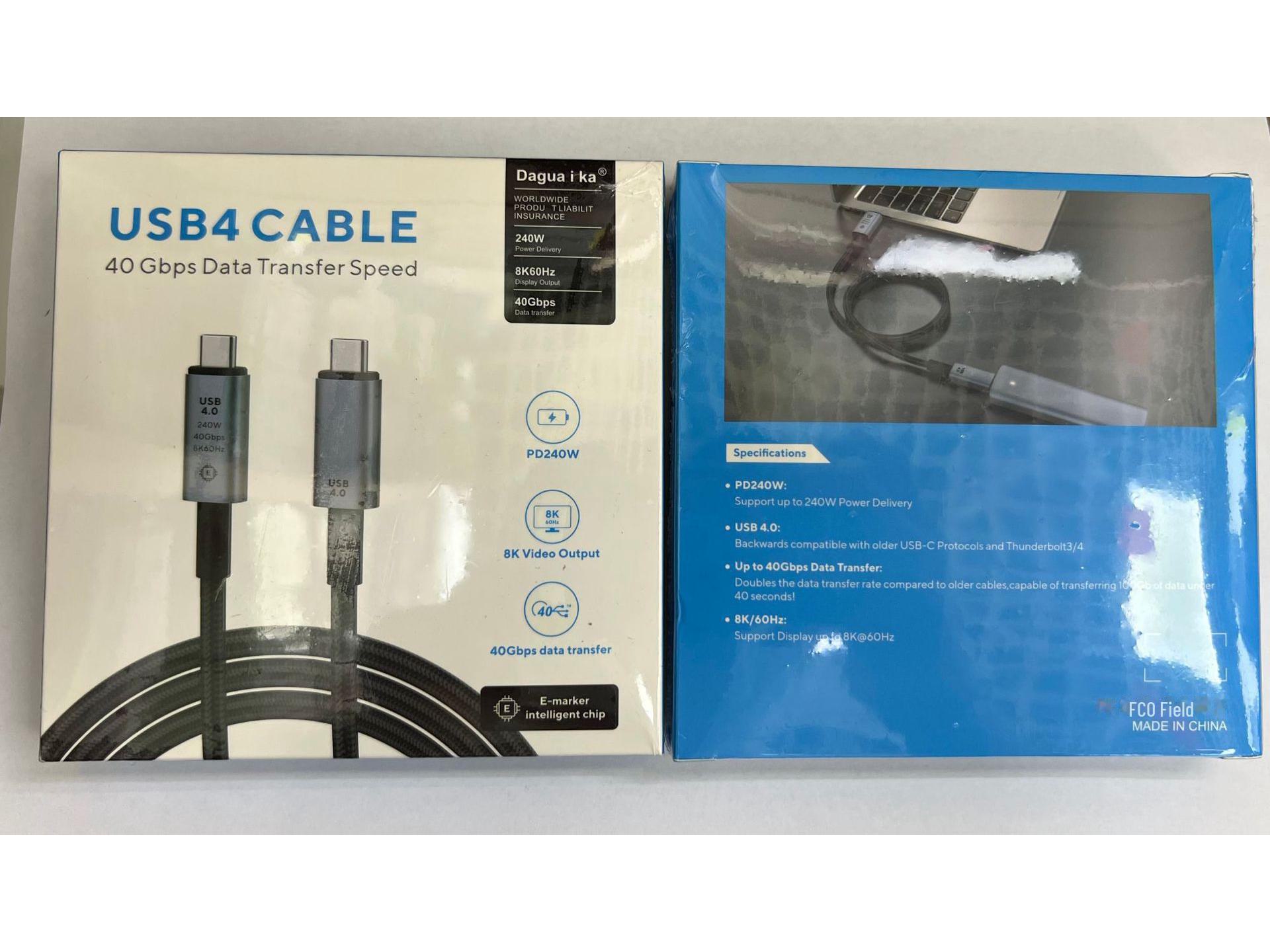 

Кабель быстрой зарядки USB4 мощностью 240 Вт для высокоскоростной передачи данных и проецирования на экран 8K с совместимостью с разъемом Lightning. USB4 240w8k40GB, 1.5m чёрный