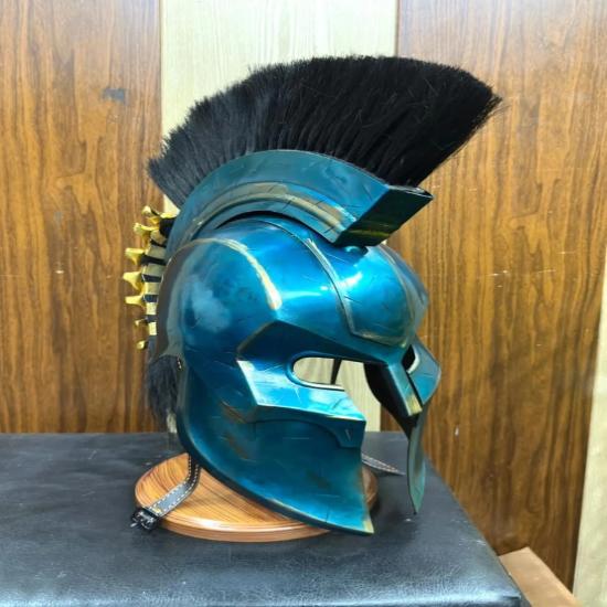 Oud-Griekse Agamemnon Helm – Stalen Trojaanse Oorlog Krijger Pantser, Handgemaakte Odyssey Film Cosplay Helm