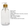 500ml Soap Dispenser Clear Refillable Plastic Pump Press Shampoo Dispenser Bottle Bathroom Accessories