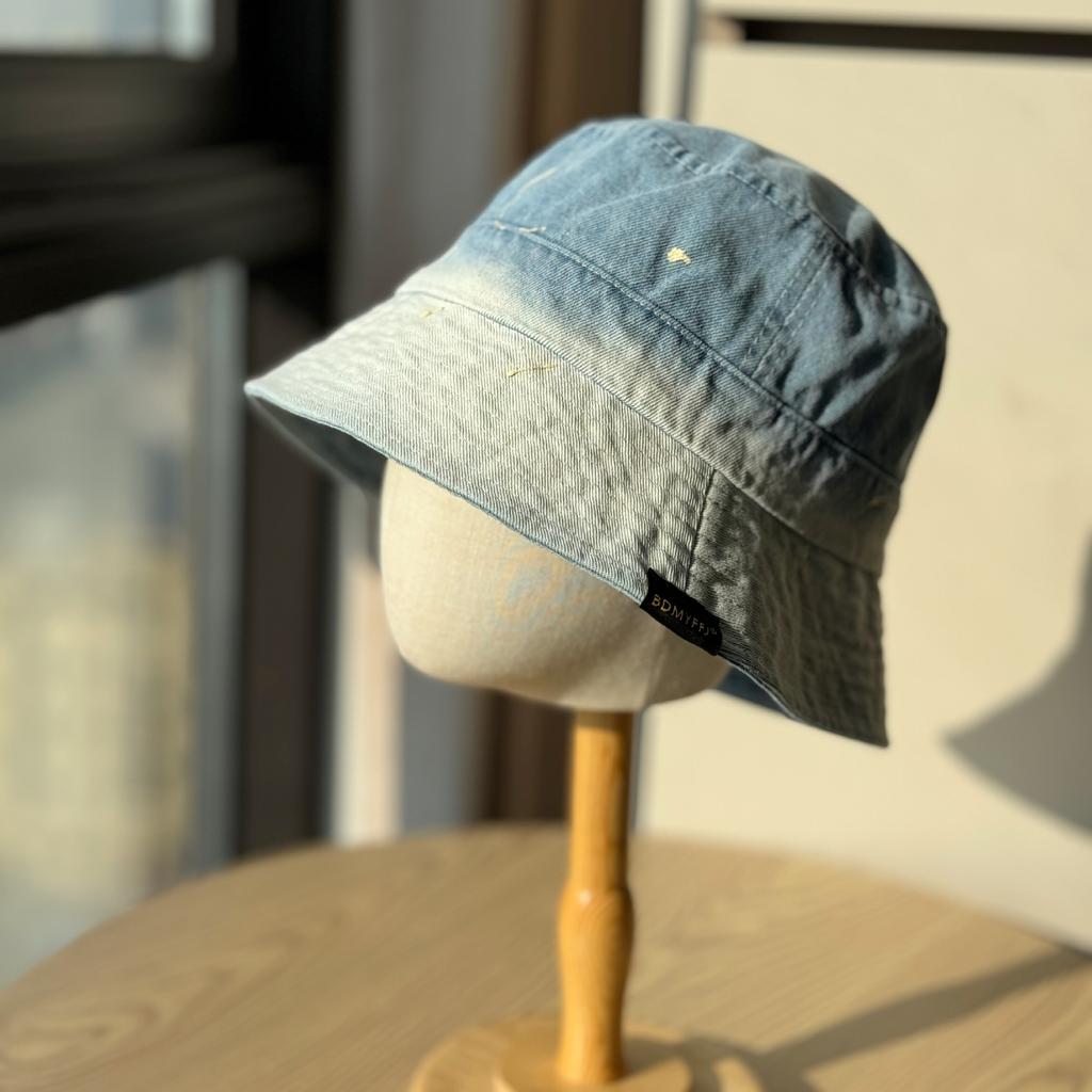 Spring and summer new denim fisherman hat for women2026Versatile casual sun protection hat, large head circumference, makes the face look smaller,