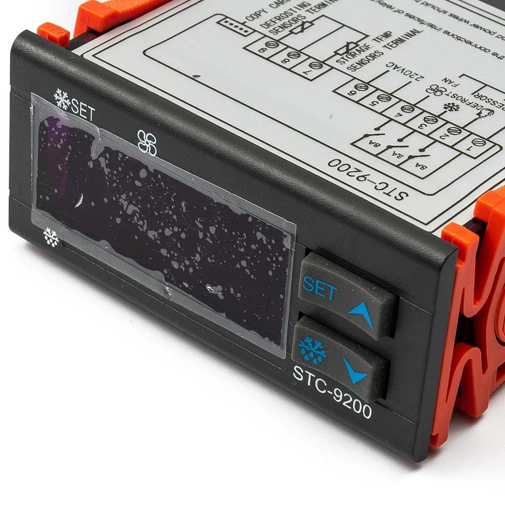 Temperaturregler Zuverlässiger STC 9200 AC 220V Digitaler Temperaturregler für Kühlung Abtauung und Lüftersteuerung