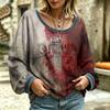 Women's Casual Long Sleeve Round Neck Basic Top with Fashion Design for Everyday Wear