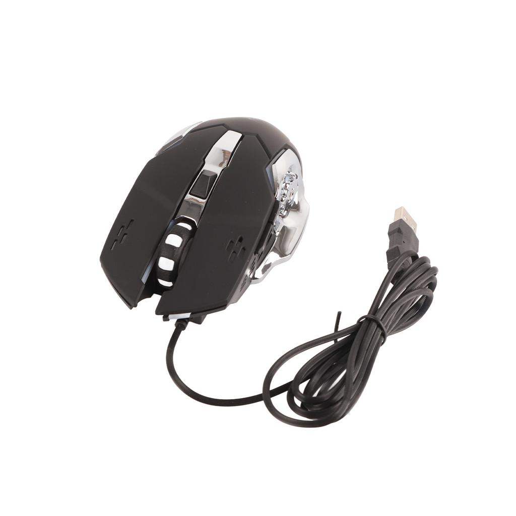 Half Hand Gaming Keyboard Mouse Combo USB Wired LED Backlit Mouse and Keyboard with Converter for PS