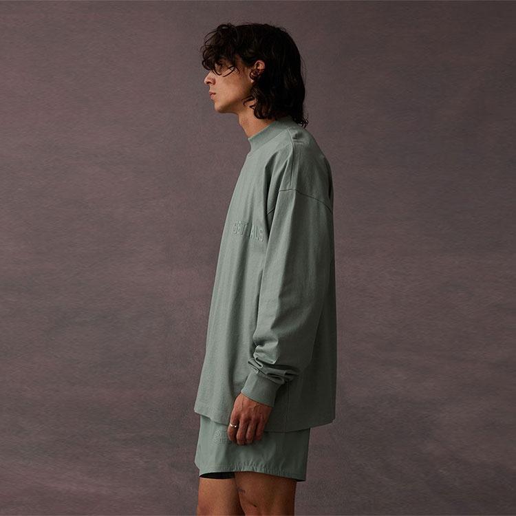 Fear of God Essentials SS23 Long Sleeve Logo Tee 'Sycamore' Men's 125BT222011F