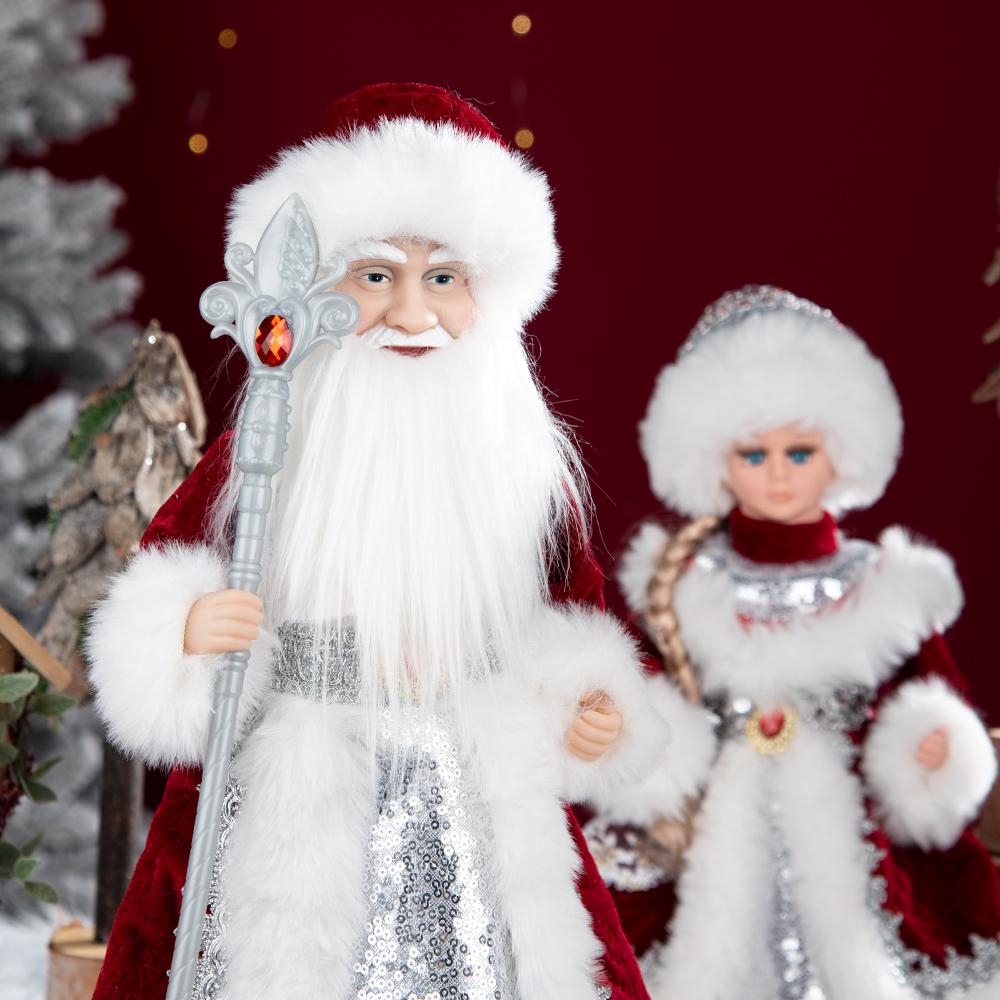 New Style Christmas Santa Claus Electric Toys Doll Fashion Russian Snegurochka Doll Singing Home Ornament Doll With Long Braid