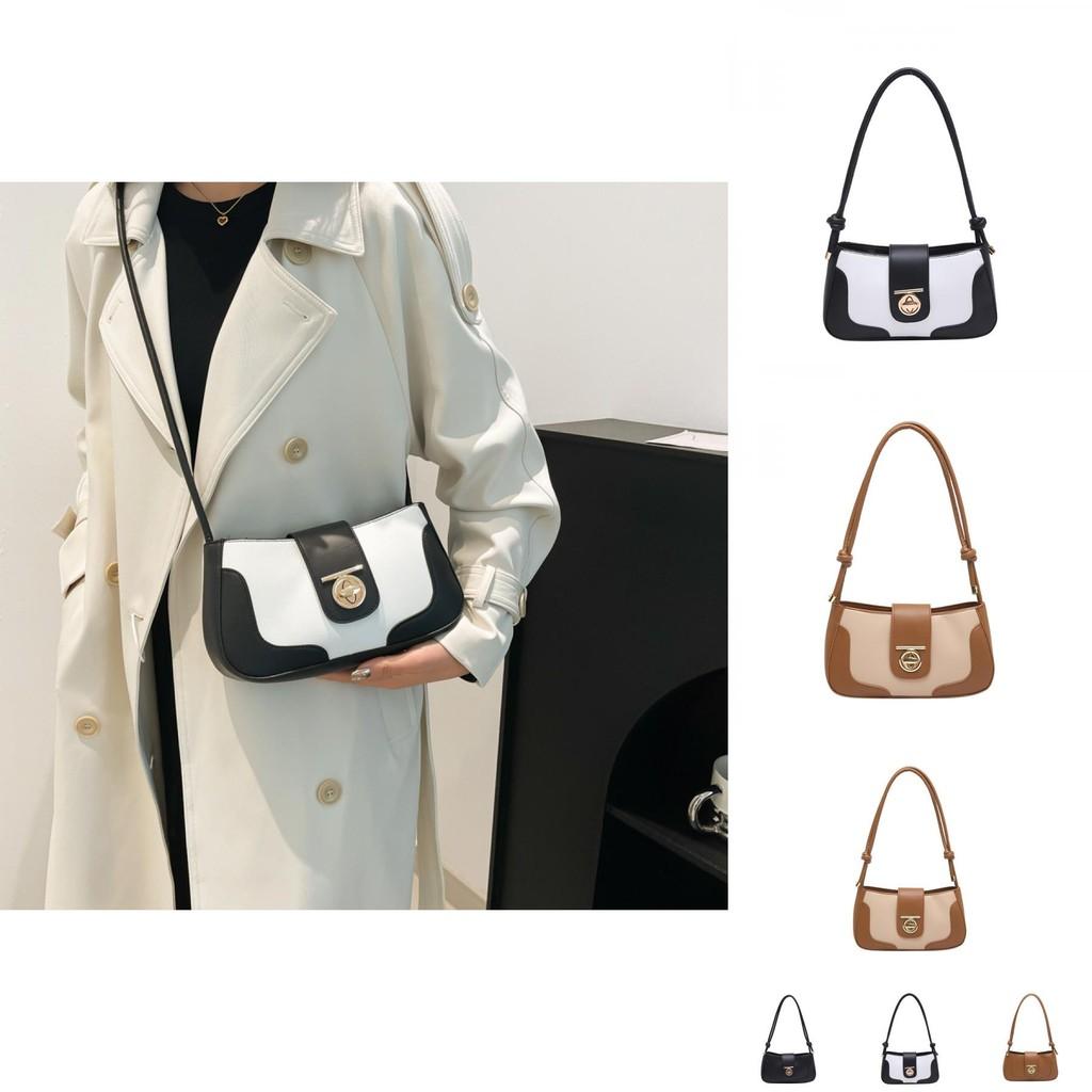 Trendy Chic Color-blocked Handheld Small Square Bag For Women Perfect For Winter Fashion