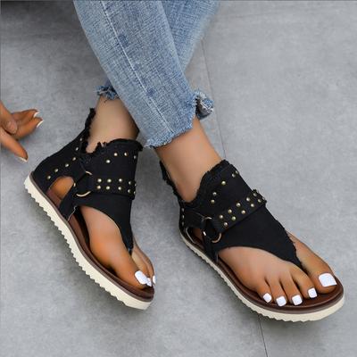 Flops Buckle Women‘S Toe Strap Sandals Ladies Flat Beach Flip Shoes Sandals Open Women'S Sandals