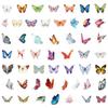 50 Butterfly Graffiti Stickers Suitcase Car Laptop Skateboard Mobile Phone Waterproof Decorative Stickers