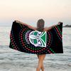 1pc Football Team (10) Beach Towel, Beach and Seaside Swimming Pool Equipment, Fashion Pattern, Rectangular, Travel Essentials