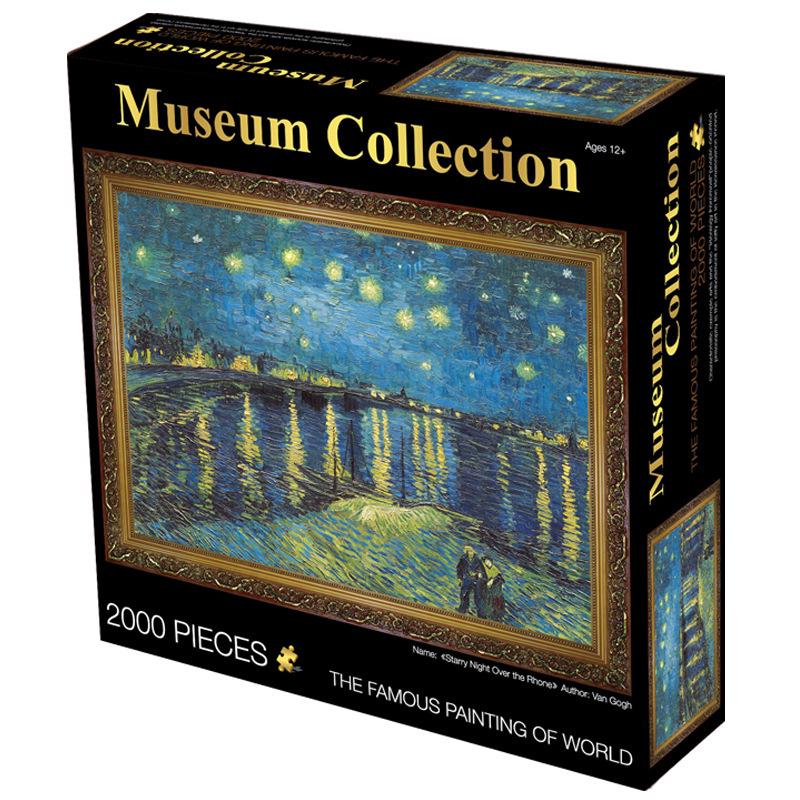 8Type Grownups Difficult 2000 Pieces 3D  World   Puzzles  Adult Paper Puzzle Gift for Kid