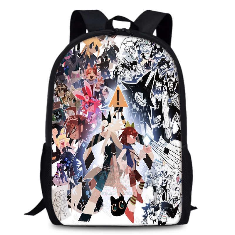 Durable Oxford Fabric School Backpack Unisex Miss Circle Cross-border Trendy Design