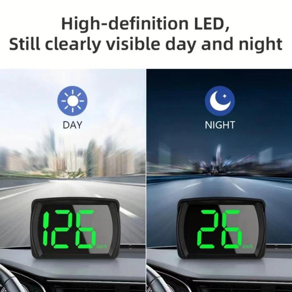 Beidou GPS Vehicle HUD Head-Up Display with Speedometer (KM/MPH) - Cross-Border Version