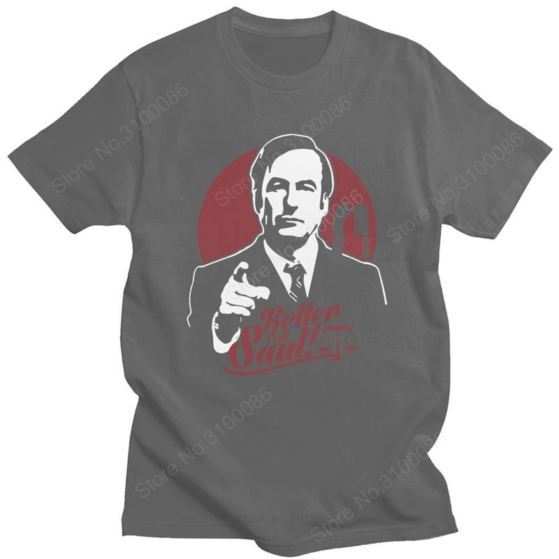 

Ретро футболка Better Call Saul для мужчин Хлопковая футболка Гудмана Драма Юридическое Телешоу Футболка с короткими рукавами Повседневная футболка Топ Подарок юристу S