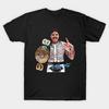 Men Black Print T-shirt Dominik Mysterio Champion No-Cut Transfer Paper Print Cotton Tshirt