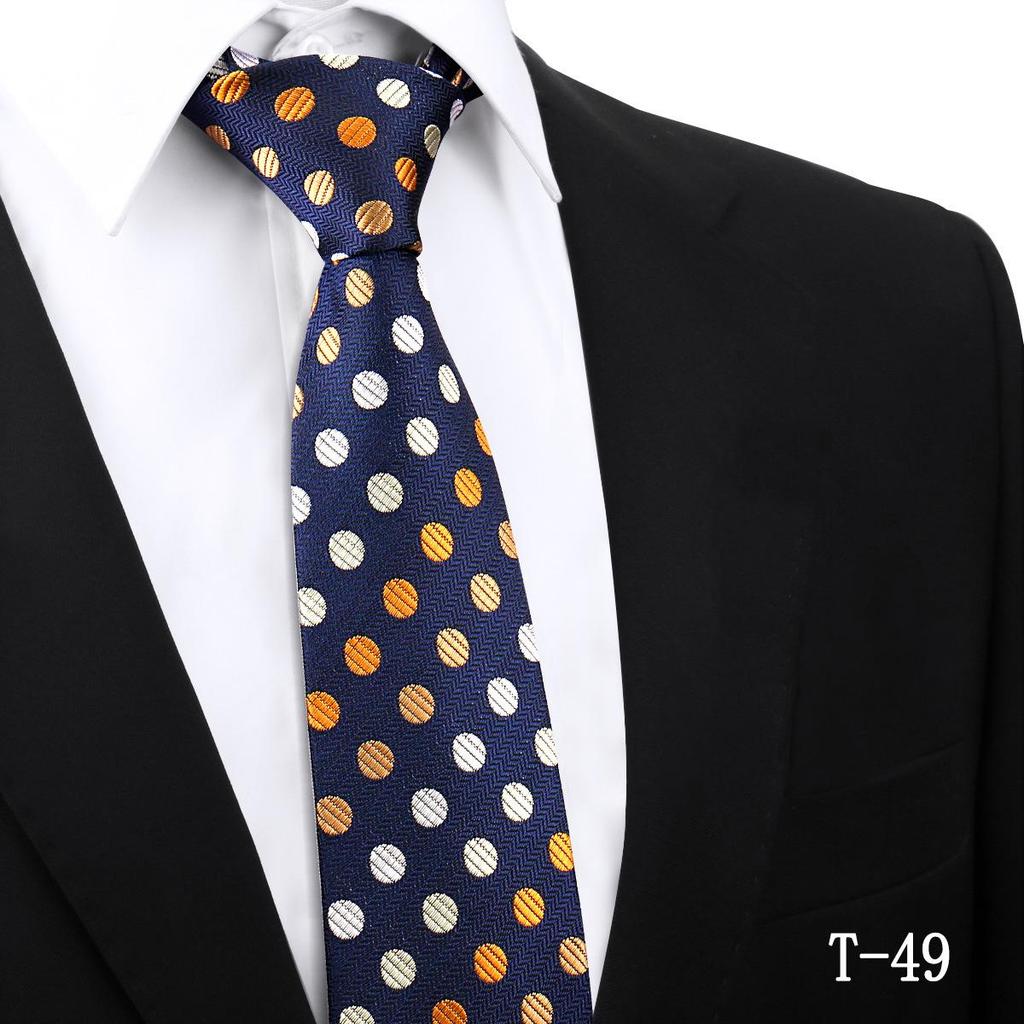 Handmade Paisley Stripe Jacquard Polyester Tie, 7.5cm