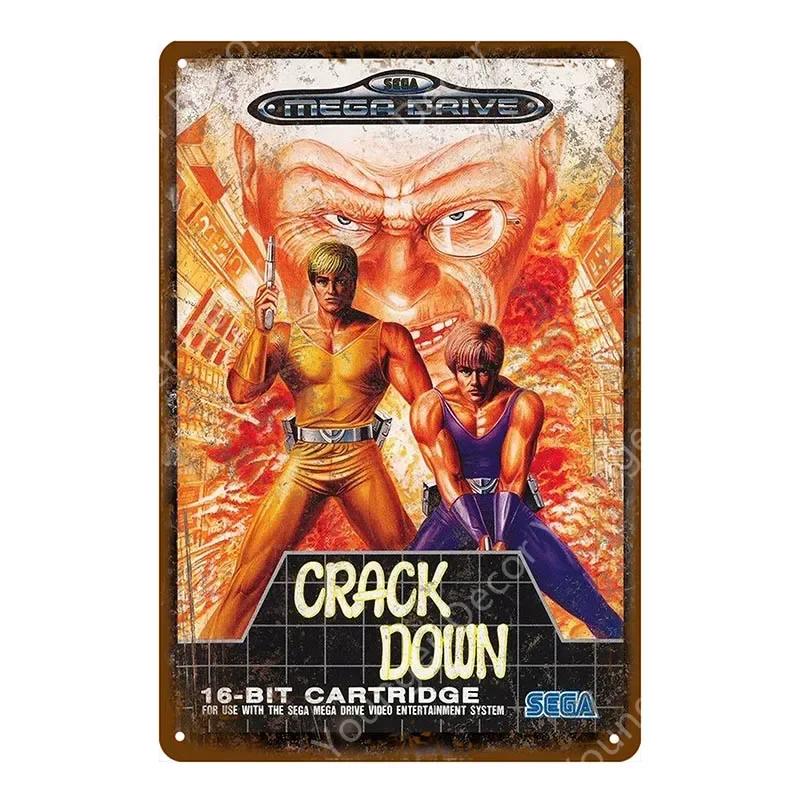 Anime Video Game Role Tin Sign Playroom Bedroom Wall Painting Plate Shabby Metal Signs Decor Vintage Art Decorative Wall Plaques