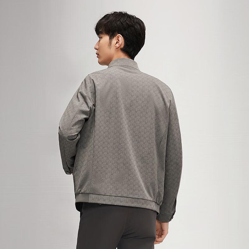 

Qipai Men s Stand-Collar All-Over Print Casual Jacket XL (180/96A)