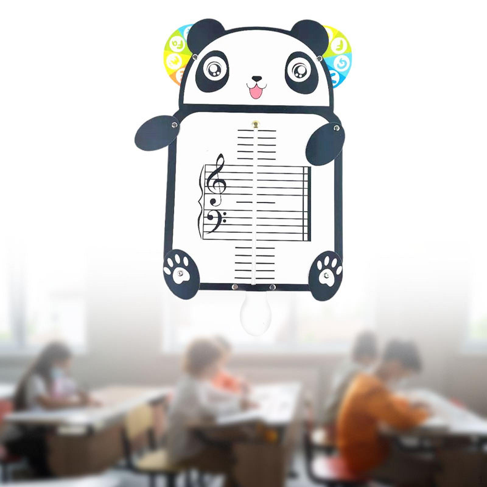 

Нотная доска для обучения музыке, портативный пятистрочный инструмент для партитуры для студентов Panda Shape
