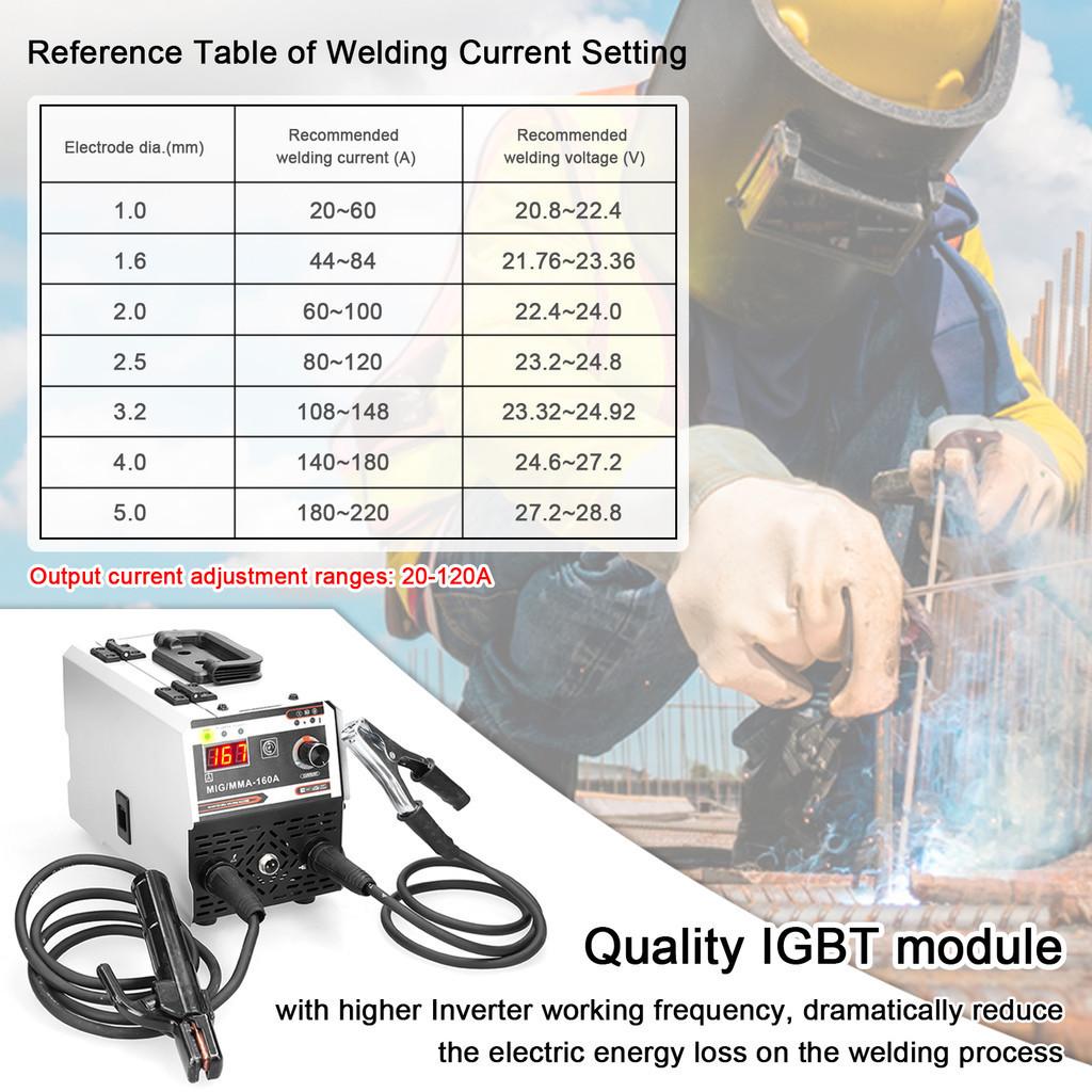 2 In 1 IGBT 220V Inverter Welder MIG MMA Welding Machine DC Automatic Wire Feeding Contact Welding Non-Gas Gas-Shielded ARC Welder