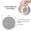 50pcs Plant Pot Hole Mesh Pads Round Flower Pot Drainage Covers Prevent Soil Loss Bonsai Bottom Grid Mat Gardening