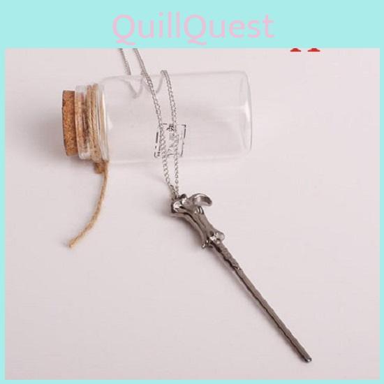Magic Wand Pendant Necklace For Men And Women Stunning Alloy Fashion Jewelry