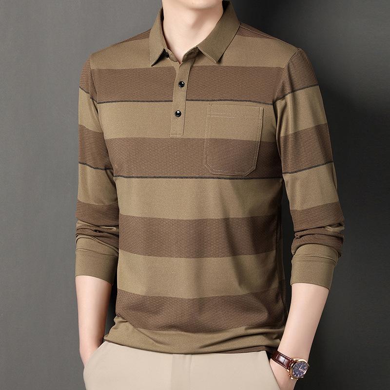 Men s Long Sleevet Casual Striped M