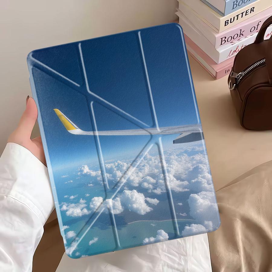 Cloud Wing Over Sea Holder Cover Tablet Case For iPad Mini 6 7 Pro 11th 10th 9th 8th 7th 12.9inch Air 4 5 M3 M2 1 2 M4 11inch