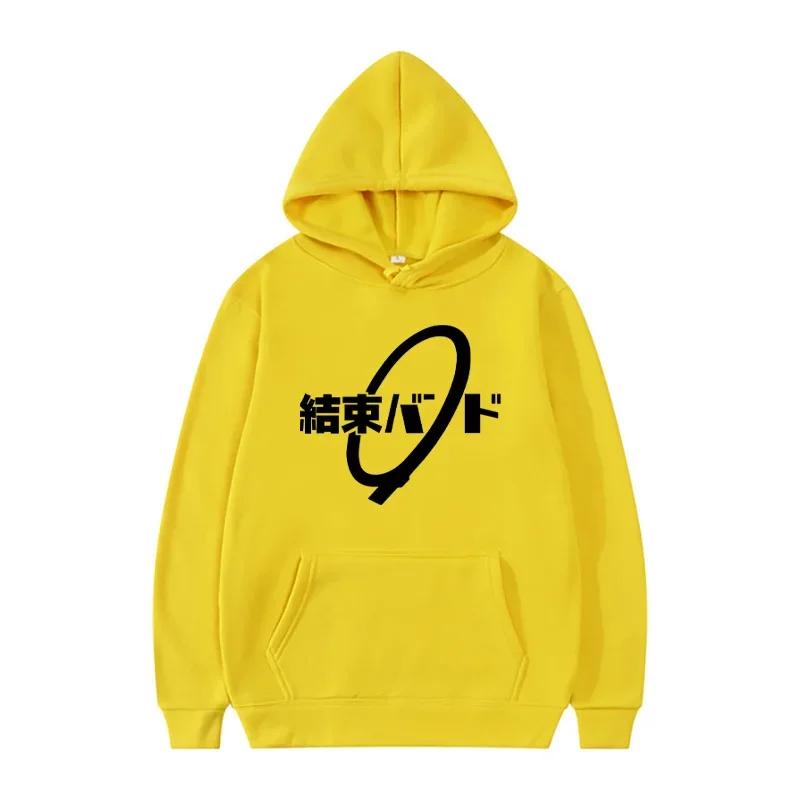2025 Fashionable Casual Streetwear Hooded Sweatshirt Play BOCCHI THE ROCK! Hitori Gotoh Ijichi Nijika Anime Hooded Sweatshirt