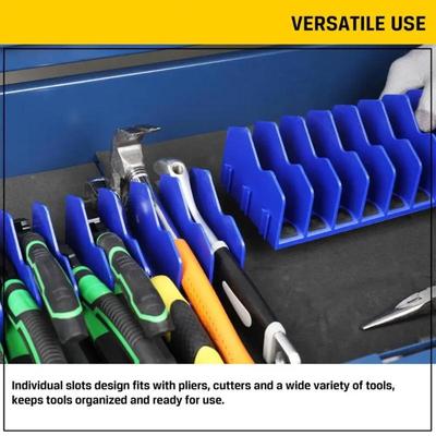 Practical Plier Organizer Rack Holds Up To Ten Pliers Drawer Toolbox Sturdy Pliers Tool Organizer Storage Rack Space-Saving