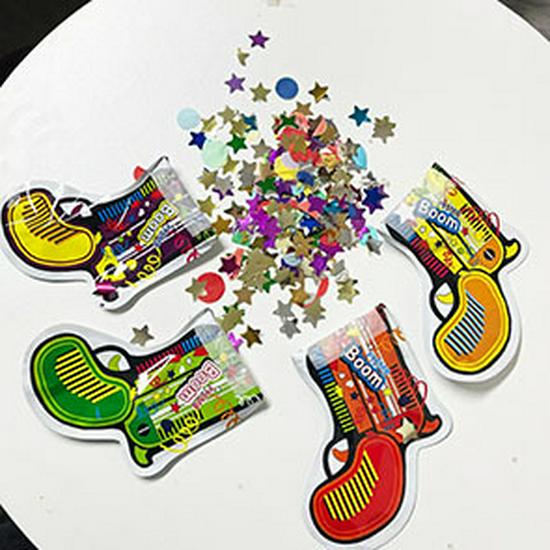 Inflatable Confetti Gun: Party Atmosphere Toy for Birthdays, Christmas, and New Year Celebrations