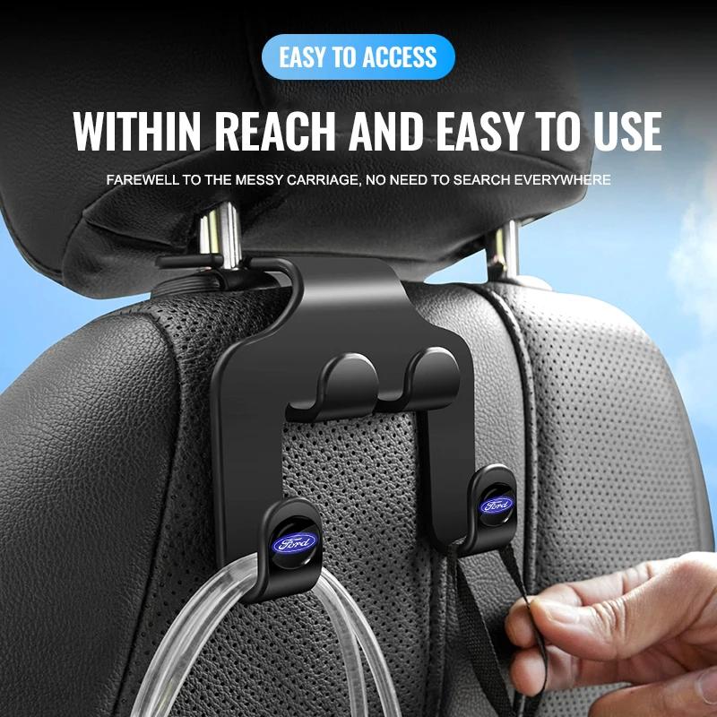 2025 Fashion Car Seat Mobile Phone Hanger Handbag Purse Hook For Ford Focus 2 3 MK2 MK3 MK4 Kuga Fiesta Ecosport MONDEO Fusion