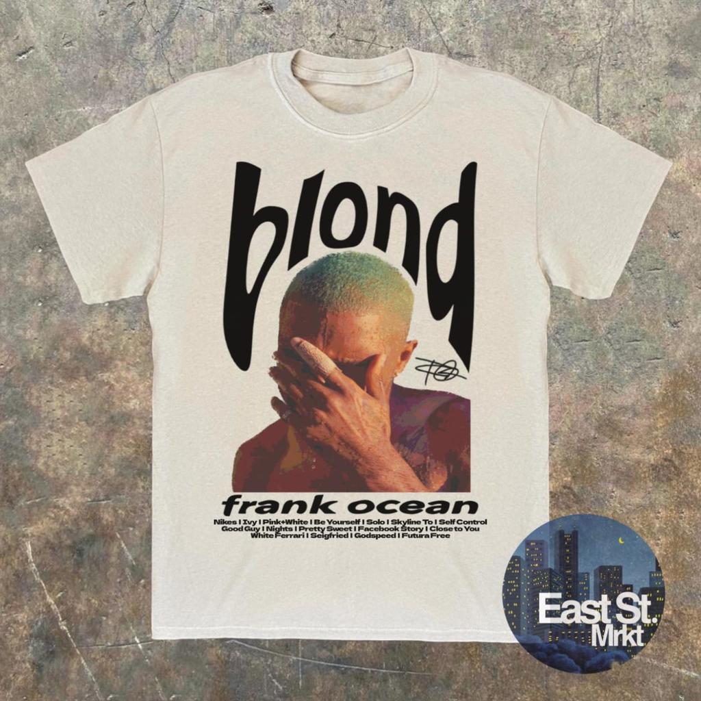 Φρανκ Ωκεανός Μπλοντ Γραφικό T-Shirt: Μουσικό T-shirt Vintage
