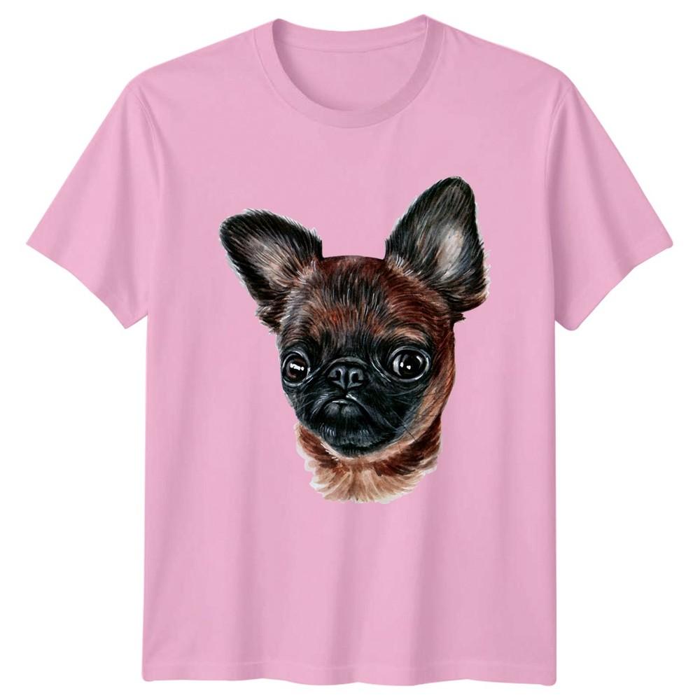 Brussels Griffon T-shirt Hondenliefhebber Ras Kunst Verjaardagscadeau Voor Hem En Haar