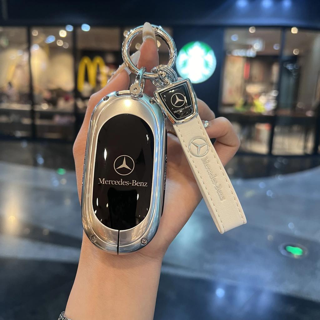 TXF4   Car Key Case Cover Shell Protector For Mercedes Benz 2021 C /S Class W223 W206 S350L S400L S450L S500L Accessories