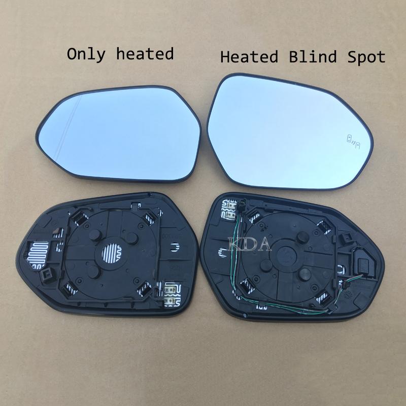 Auto Links Rechts Hinten Totwinkelwarnung Beheiztes Spiegelglas Abdeckung Rahmen Blinker für Toyota Camry