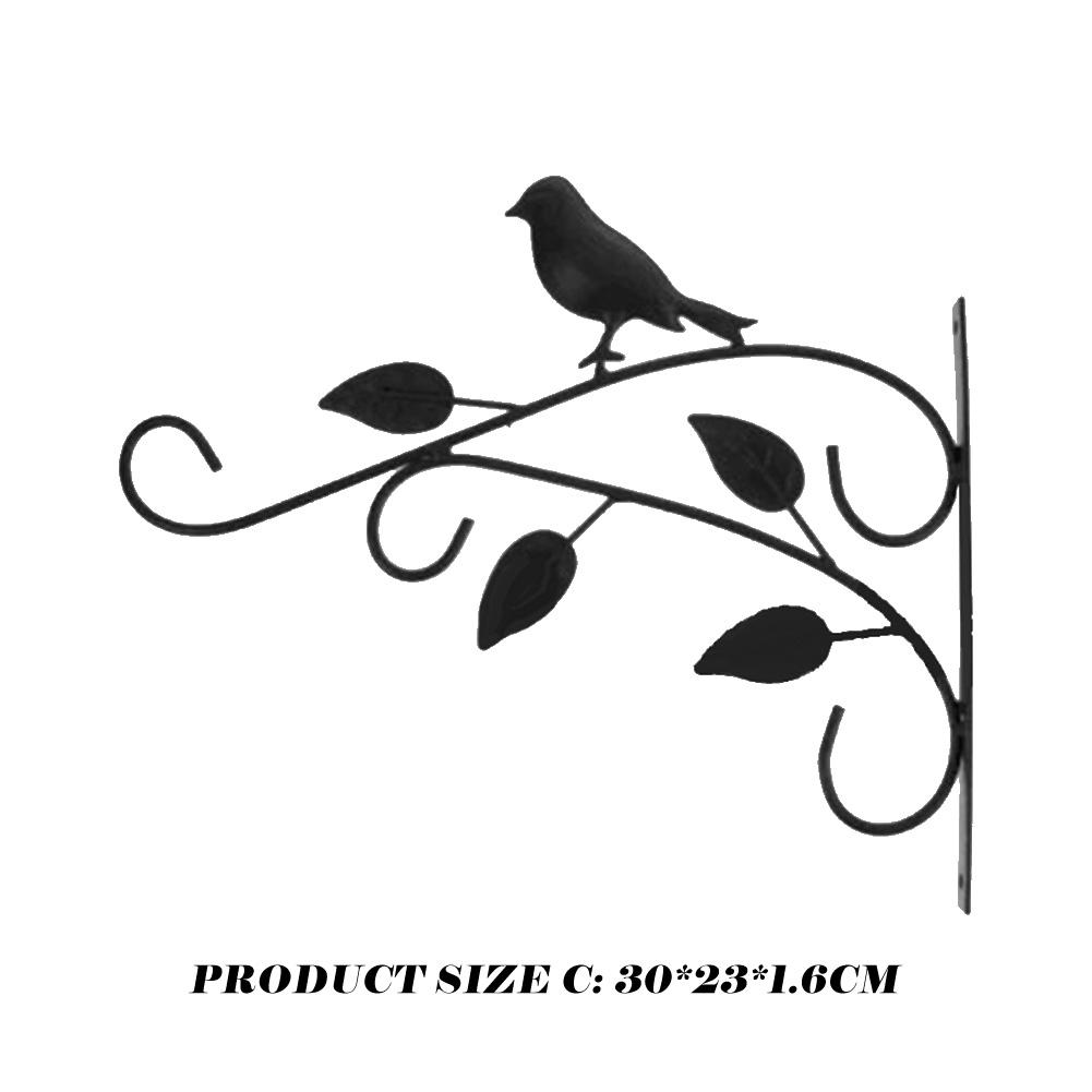 Bitki Braketleri Asılı Çiçek Saksısı Sepet Çiçek Sepeti Tutucu Rustik Stil Metal Braket Askısı Geniş Taban Bitki İçin Hava Koşullarına Dayanıklı