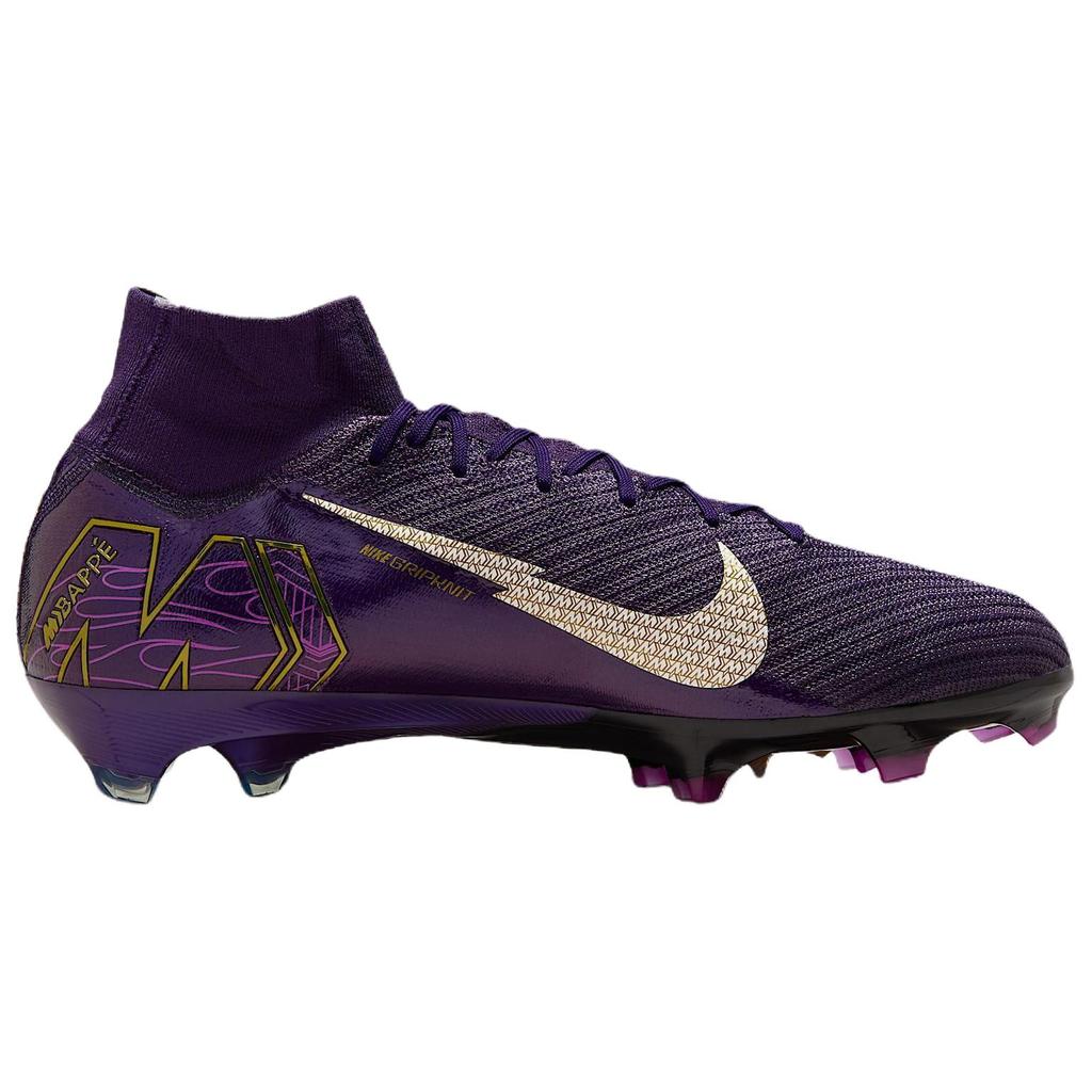 Nike Kylian Mbappé x Zoom Mercurial Superfly 10 Elite FG Grand Purple Men Sneakers Pale-Ivory FQ8692-500